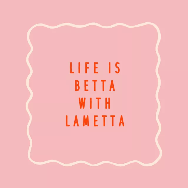 Servietten Life is betta with Lametta