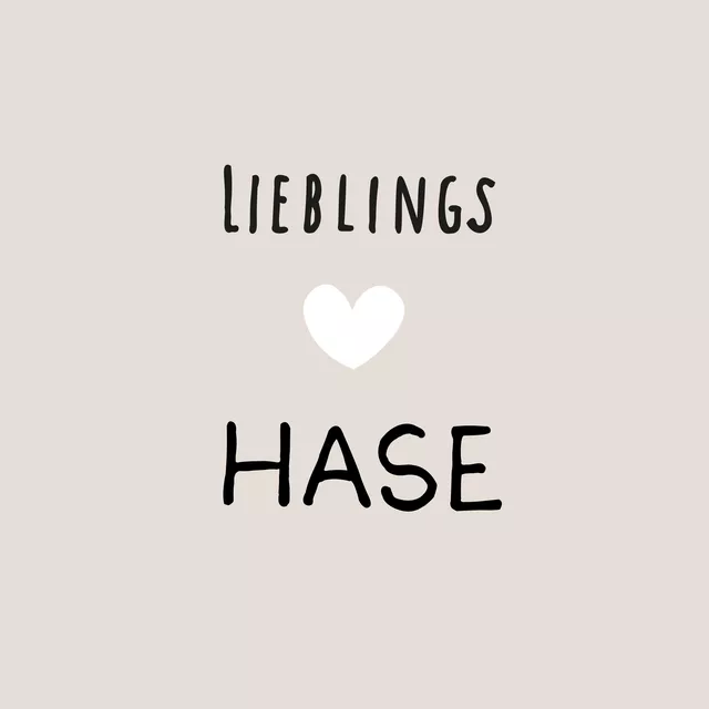 Kissen Lieblings Hase Beige