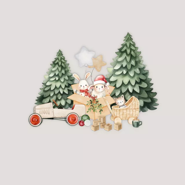 Tischset Holly Jolly X-Mas beige