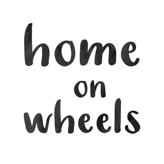 Kissen Home on Wheels white