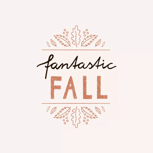 Kissen Fantastic Fall Herbst Typo