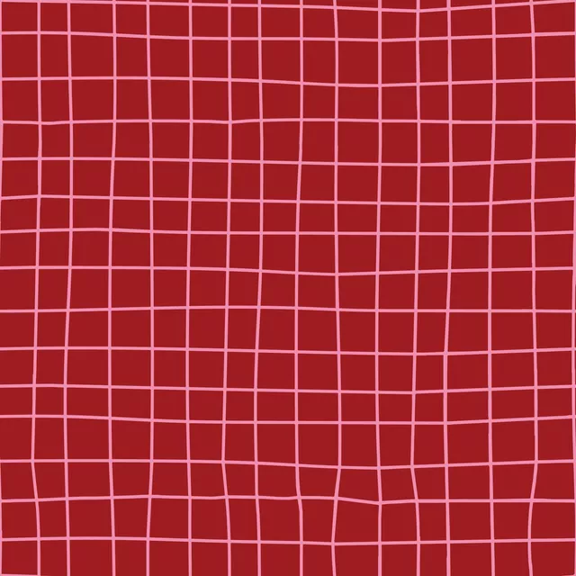 Kissen Wavy Checks Red