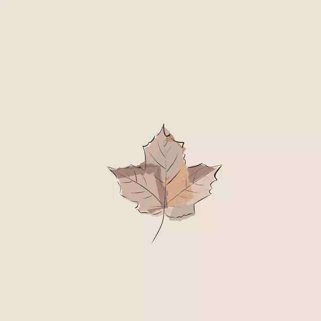 Kissen AUTUMN PAPERLEAF