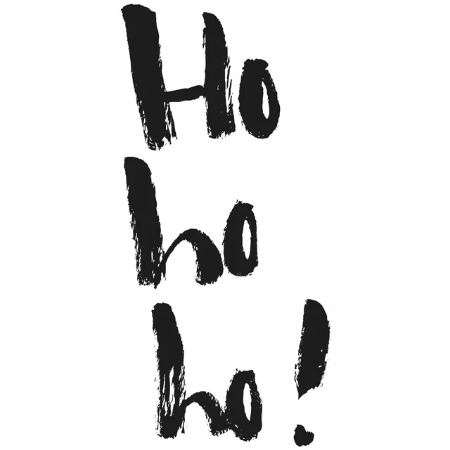 Kissen Hohoho! Weihnachts-Lettering