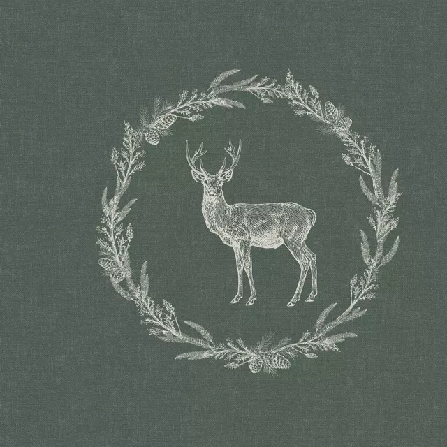 Servietten Nordic Deer wreath I