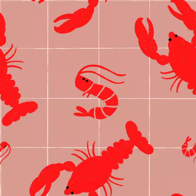 Bankauflage Seafood Grid