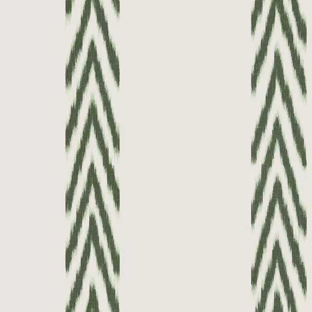 Sitzkissen Stripes Ikat Green