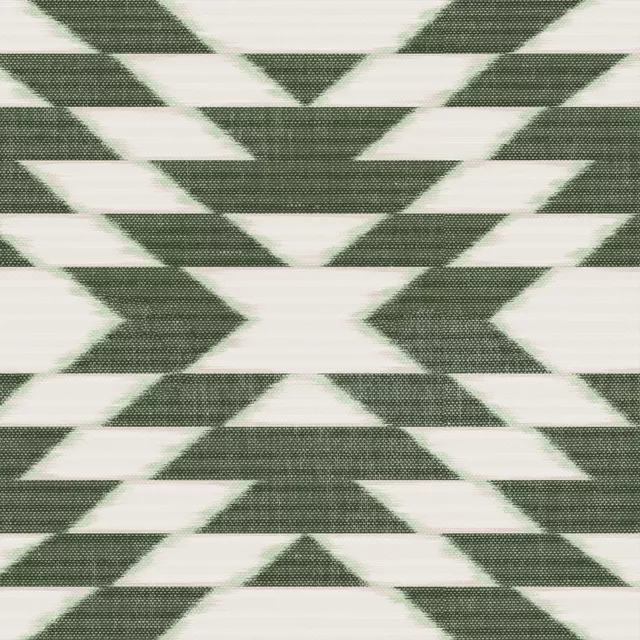 Kissen Diamonds Ikat Darkgreen