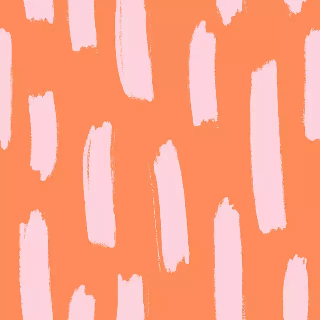 Bodenkissen Brush Strokes Orange & Blush