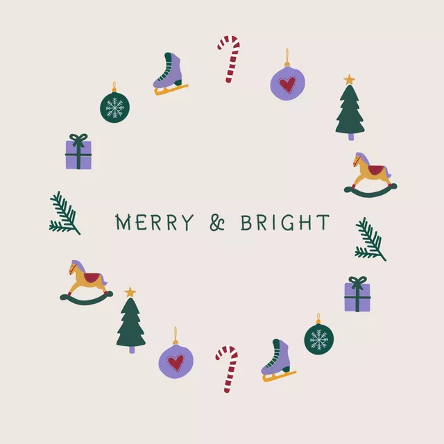 Servietten Merry & Bright Kranz