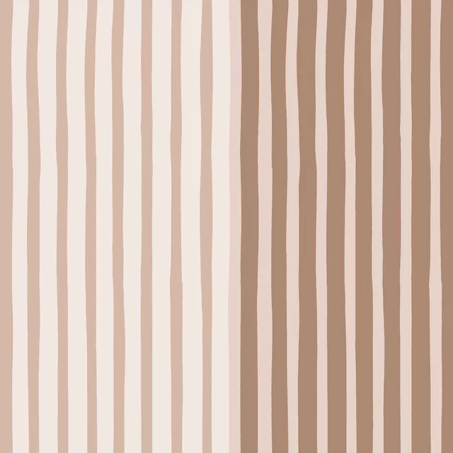 Kissen Multicolor Stripes Beige Braun