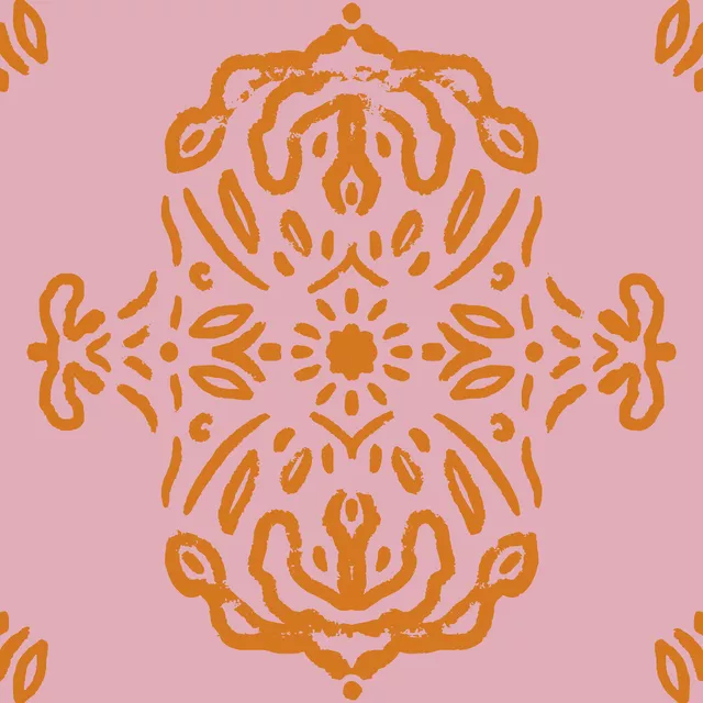 Dekovorhang Damask Pink