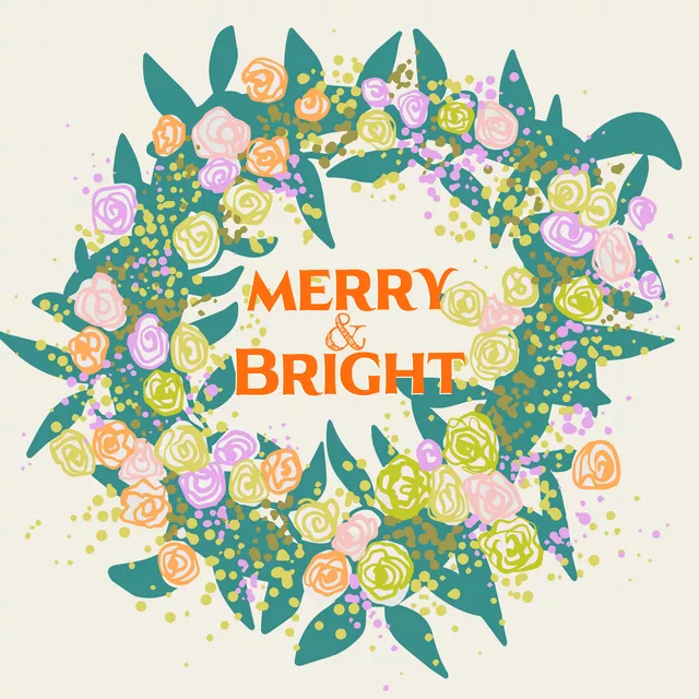 Kissen Merry Bright Kranz