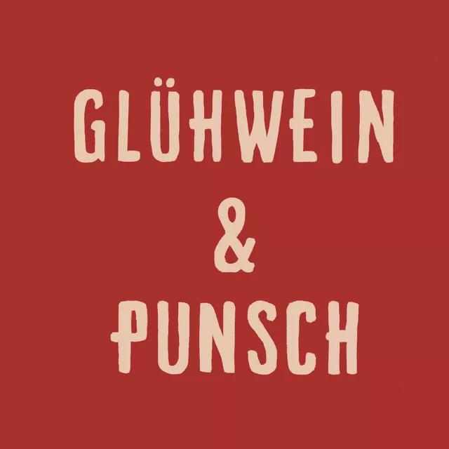 Geschirrtuch Glühwein und Punsch Rot Beige