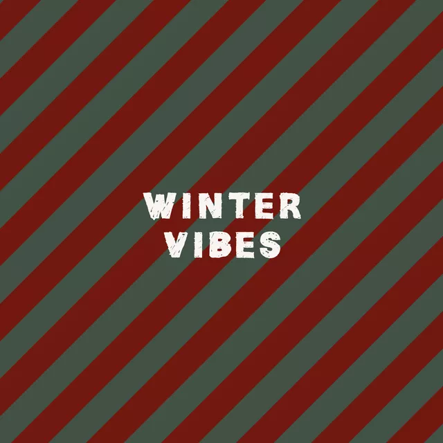 Kissen Winter Vibes Stripes Red