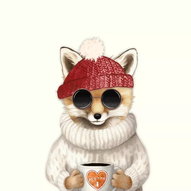 Tischset Christmas Cool Fox