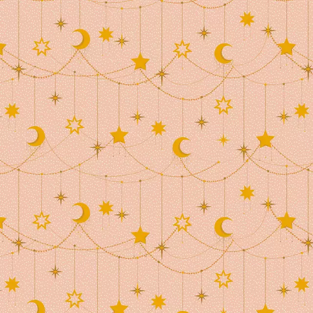 Bettwäsche Star Garlands Pink