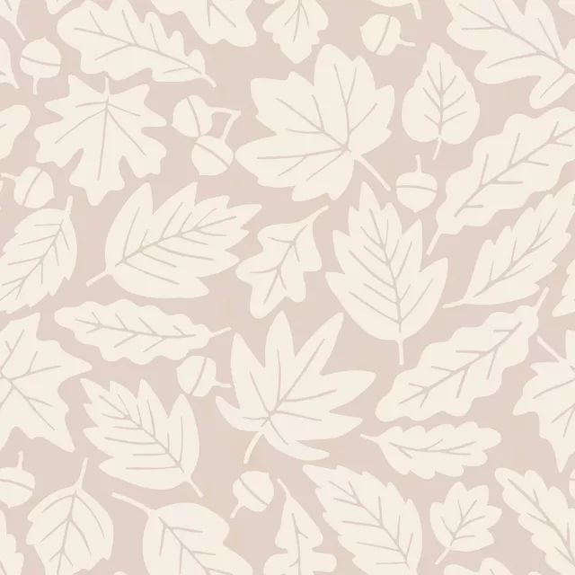 Kissen Herbstblätter beige