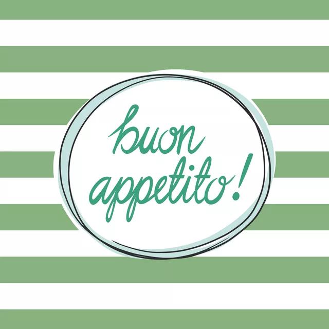 Kissen buon appetito - grun