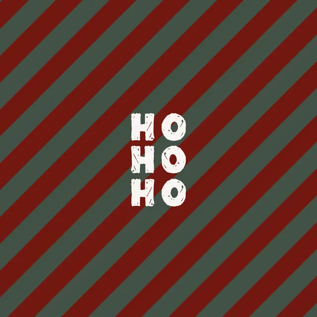 Kissen Ho Ho Ho Stripes Red