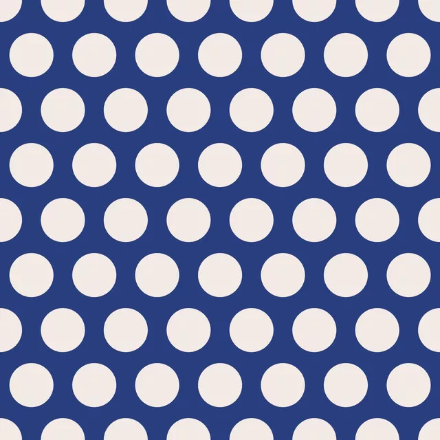 Raffrollo Polkadots | blau-offwhite