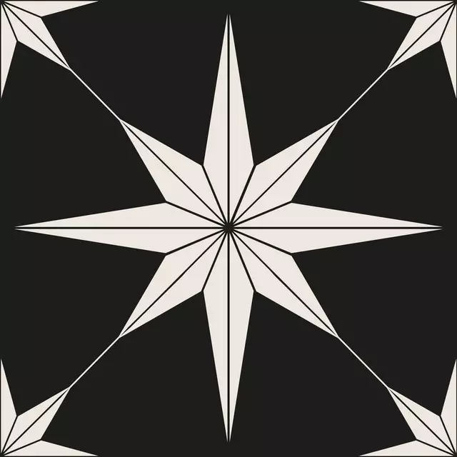 Kissen Boho Paper Stars black