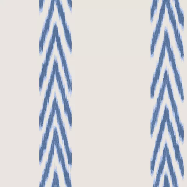 Kissen Stripes Ikat Blue