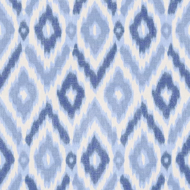 Bodenkissen Diamonds Ikat Darkblue