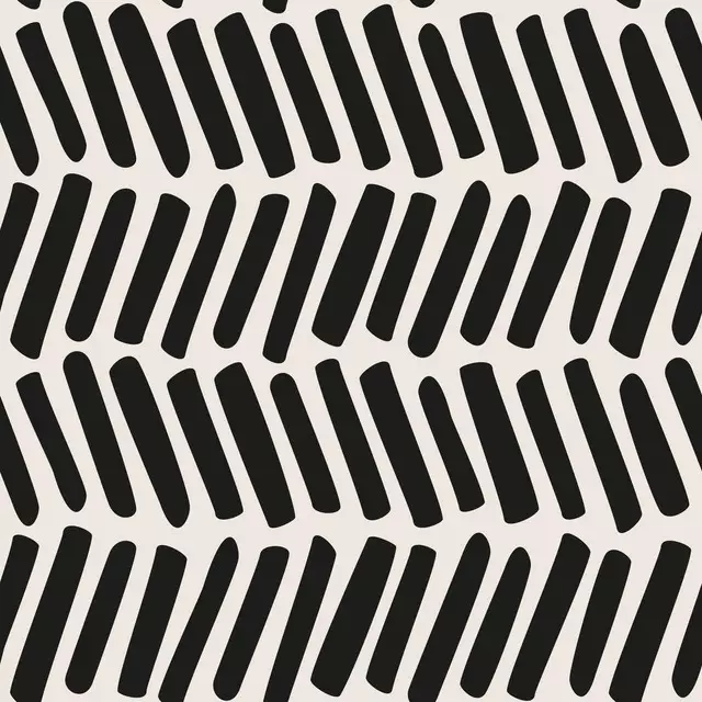 Kissen Zig Zag Lines black