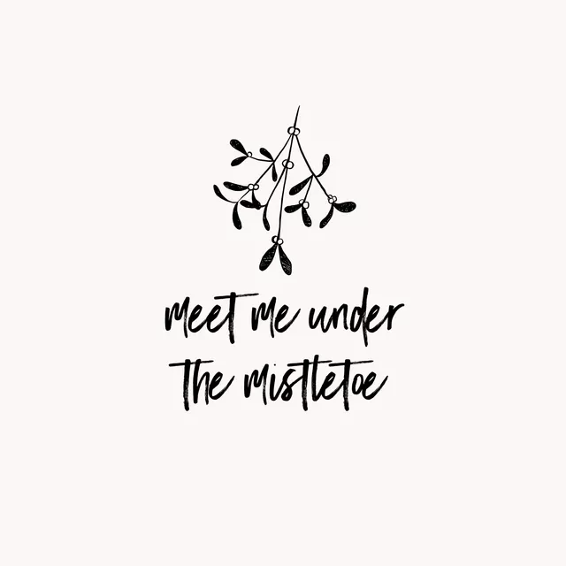 Kissen Meet me under the mistletoe