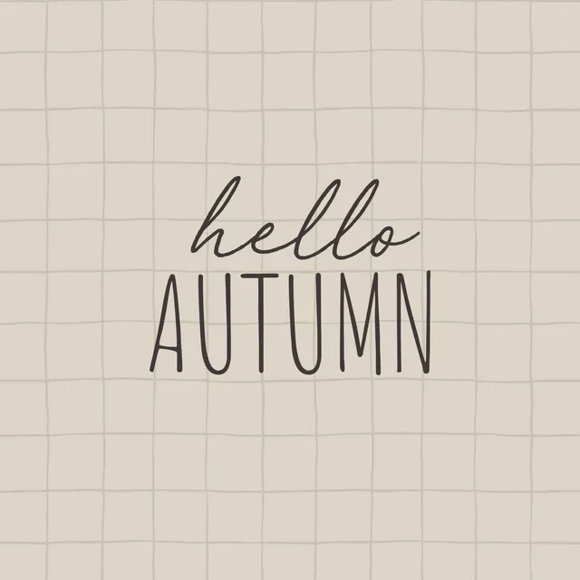 Servietten Hello Autumn Beige Karo