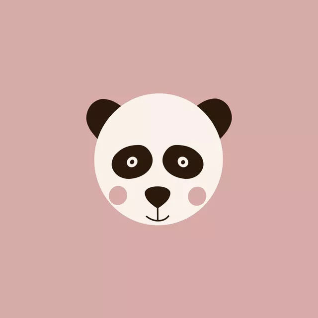 Geschirrtuch Panda rosa