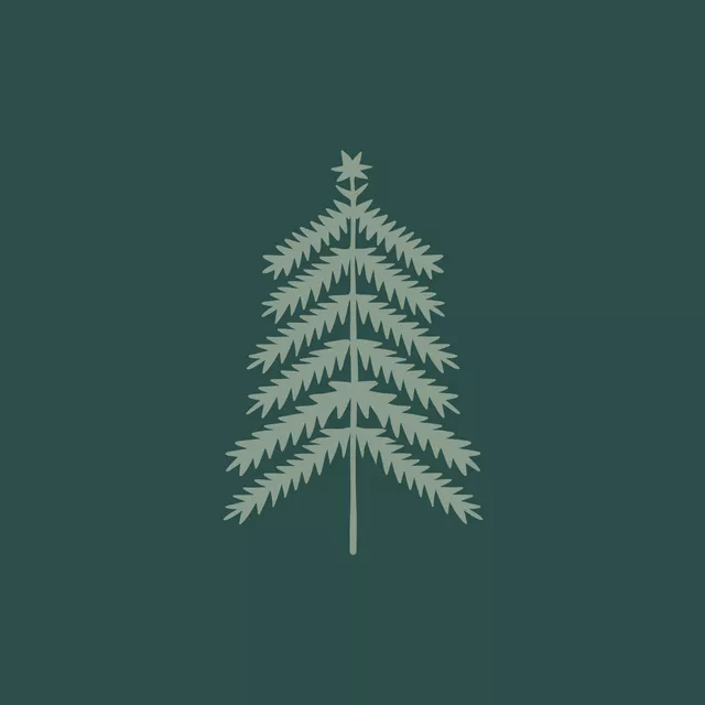 Kissen Tannenbaum grün