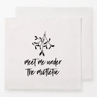 Servietten Meet me under the mistletoe