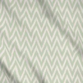 Meterware Zigzag Ikat Green