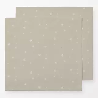 Servietten Papiersterne beige