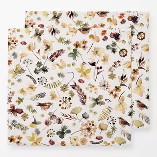 Servietten Wild Nature Plants Beige