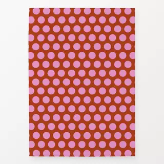 Geschirrtuch Polkadots | rosa-rot