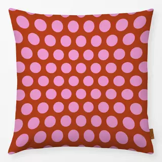 Kissen Polkadots | rosa-rot