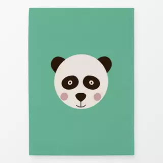 Geschirrtuch Panda türkis