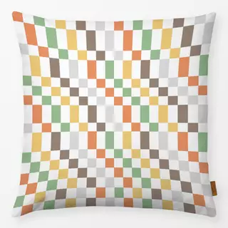 Kissen Checker Retro Vintage Fall