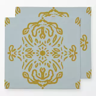 Servietten Damask graublau