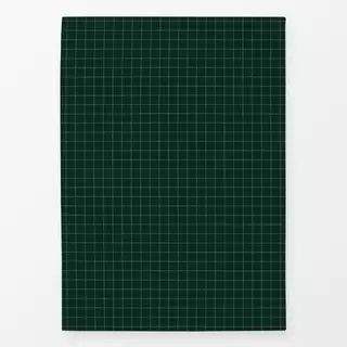 Geschirrtuch Embroidered Lines pine green