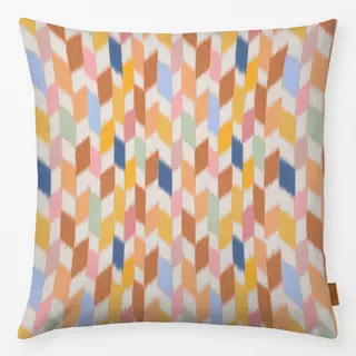 Kissen Rhomboid Ikat Colorful