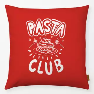 Kissen Pasta Club Rot