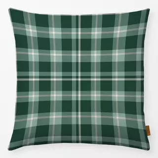 Kissen Plaid Waldgrün