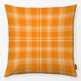 Kissen Plaid Orange