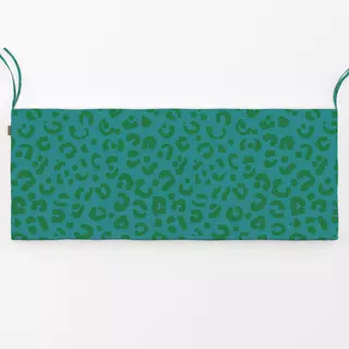 Bankauflage Leopardenmuster green