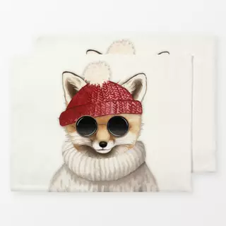 Tischset Christmas Cool Fox