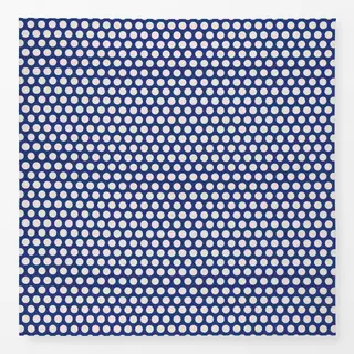 Tischdecke Polkadots | blau-offwhite